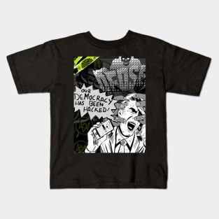 DedsecGrnWall2 Kids T-Shirt